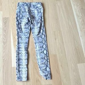 Hudson animal print skinny jeans